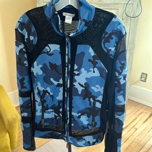 Blue camouflage jacket